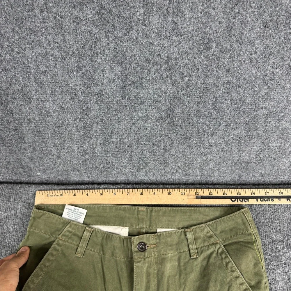 Levi's Cargo Pants Mens Size 30x30 Olive Green Regular Fit Cotton Workwear
